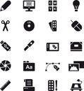 Graphic design icon set Royalty Free Stock Photo