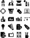 Graphic design icons Royalty Free Stock Photo