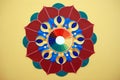 Graphic design of lotus flower