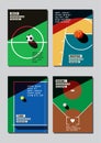 Graphic design sport concept. Sports equipment background. Vector Illustration.