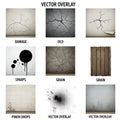 Graphic Design Textures and Grunge Overlays Royalty Free Stock Photo