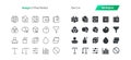 Graphic Design UI Pixel Perfect Well-crafted Vector Thin Line And Solid Icons 30 1x Grid for Web Graphics and Apps.