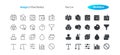 Graphic Design UI Pixel Perfect Well-crafted Vector Thin Line And Solid Icons 30 2x Grid for Web Graphics and Apps.