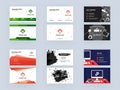 Graphic Designer Business Card Template or Visiting Card Set Royalty Free Stock Photo