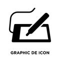 Graphic Designer icon vector isolated on white background, logo