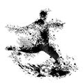 Grunge soccer vector and png transparency