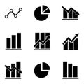 Graphic & diagram icon vector design symbol Royalty Free Stock Photo