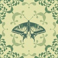 Graphic element with butterfly Royalty Free Stock Photo