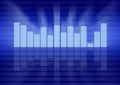 Graphic equalizer concept Royalty Free Stock Photo