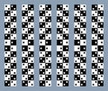 Unreal and hypnotic optical illusion. Creative trick and nystagmus vector illustration.