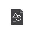 Graphic file format vector icon Royalty Free Stock Photo