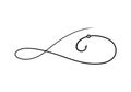 Graphic fishing hook, vector Royalty Free Stock Photo