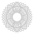 Graphic, geometric decorative, mandalas or henna design Royalty Free Stock Photo