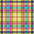 Graphic grid pattern, digital square. outline decor