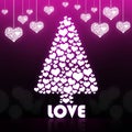 Graphic heart love tree Royalty Free Stock Photo