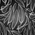 Graphic heliconia pattern