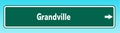 Grandville Road Sign