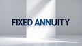 Graphic illustrating a fixed annuity concept on a simple background Royalty Free Stock Photo