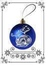 Graphic illustration with Christmas decoration 36