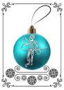 Graphic illustration with Christmas decoration 33