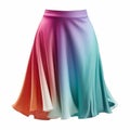 Colorful Skirt Leggings: Award-winning Studio Photography With Digital Gradient Blends