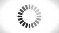 Loading icon in grayscale with circular segments design Royalty Free Stock Photo