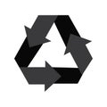 Graphic Illustration of Recycle symbol Royalty Free Stock Photo