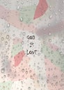 God is love graphic.