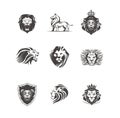 Graphic illustrations of Lions