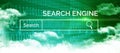 Composite image of graphic image of red search engine page Royalty Free Stock Photo