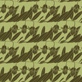 Graphic jojoba pattern