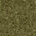 Graphic jojoba pattern