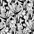 Graphic jojoba pattern