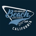 Graphic LOS ANGELES BEACH CALIFORNIA