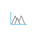 Graphic model vector thin line stroke icon. Graphic model outline illustration, linear sign, symbol concept.