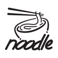 Graphic noodle, vector