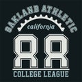 Graphic OAKLAND ATHLETIC CALIFORNIA