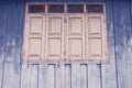 Graphic of old home with wood wall and wood windows old style , Royalty Free Stock Photo