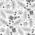 Graphic olive pattern Royalty Free Stock Photo