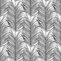 Graphic palm leaf