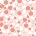 Graphic pattern on a medical theme with the image of pills Royalty Free Stock Photo