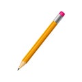 Graphic Pencil. 3D Item on White Background Royalty Free Stock Photo
