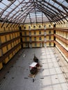 Graphic photo on the canopy and the hall of the familistÃÂ¨re