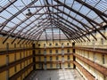 Graphic photo on the canopy and the hall of the familistÃÂ¨re