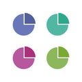 Graphic pie icon. Elements of simple web icon in multi color. Royalty Free Stock Photo