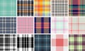Graphic plaid pattern suited craft projects. Clear tartan layout assists cutting machines, printing. Vector paths remain accurate Royalty Free Stock Photo