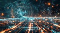 Graphic representation of AI algorithms optimizing personalized energy usage