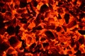 Burning coal anthracite fines. Royalty Free Stock Photo