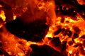 The graphic resource consists of a burning coal-wood mixture. Royalty Free Stock Photo