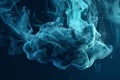 Graphic resources of blue smoke or dye floating in water Royalty Free Stock Photo